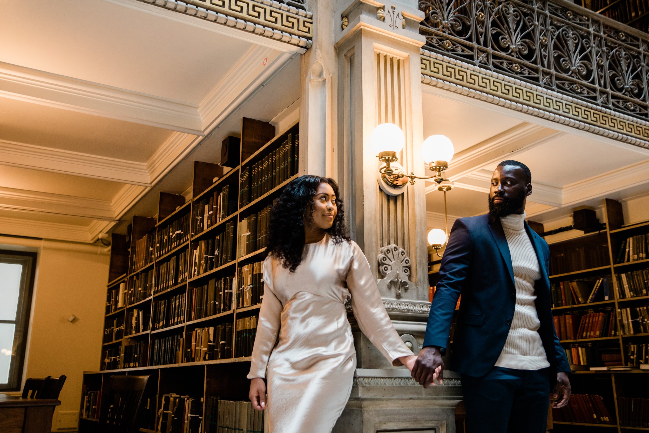 Disney Beauty and The Beast Inspired Engagement Session at The Peabody Library Baltimore Maryland shot by Megapixels Media Photography-26.jpg