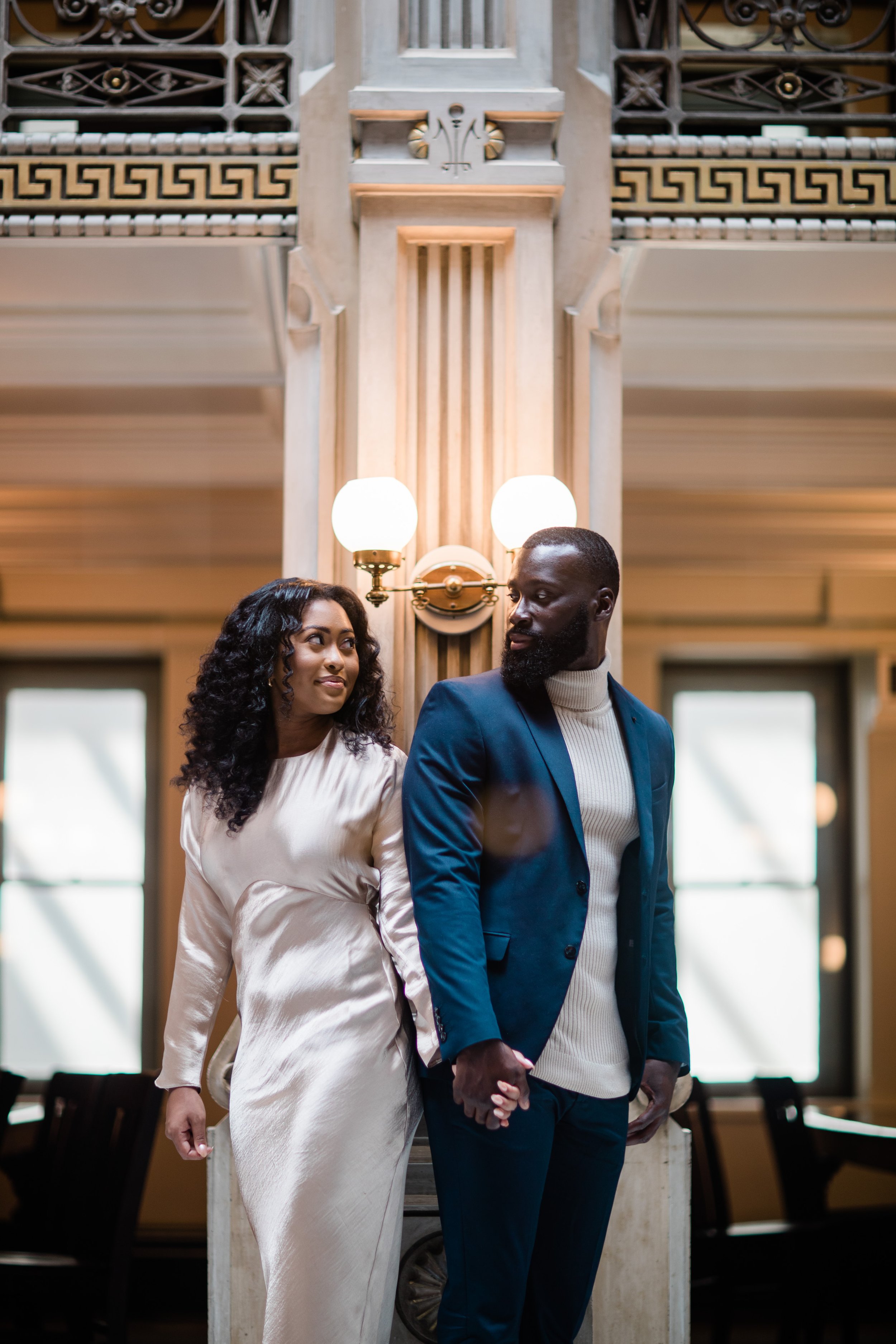 Disney Beauty and The Beast Inspired Engagement Session at The Peabody Library Baltimore Maryland shot by Megapixels Media Photography-27.jpg