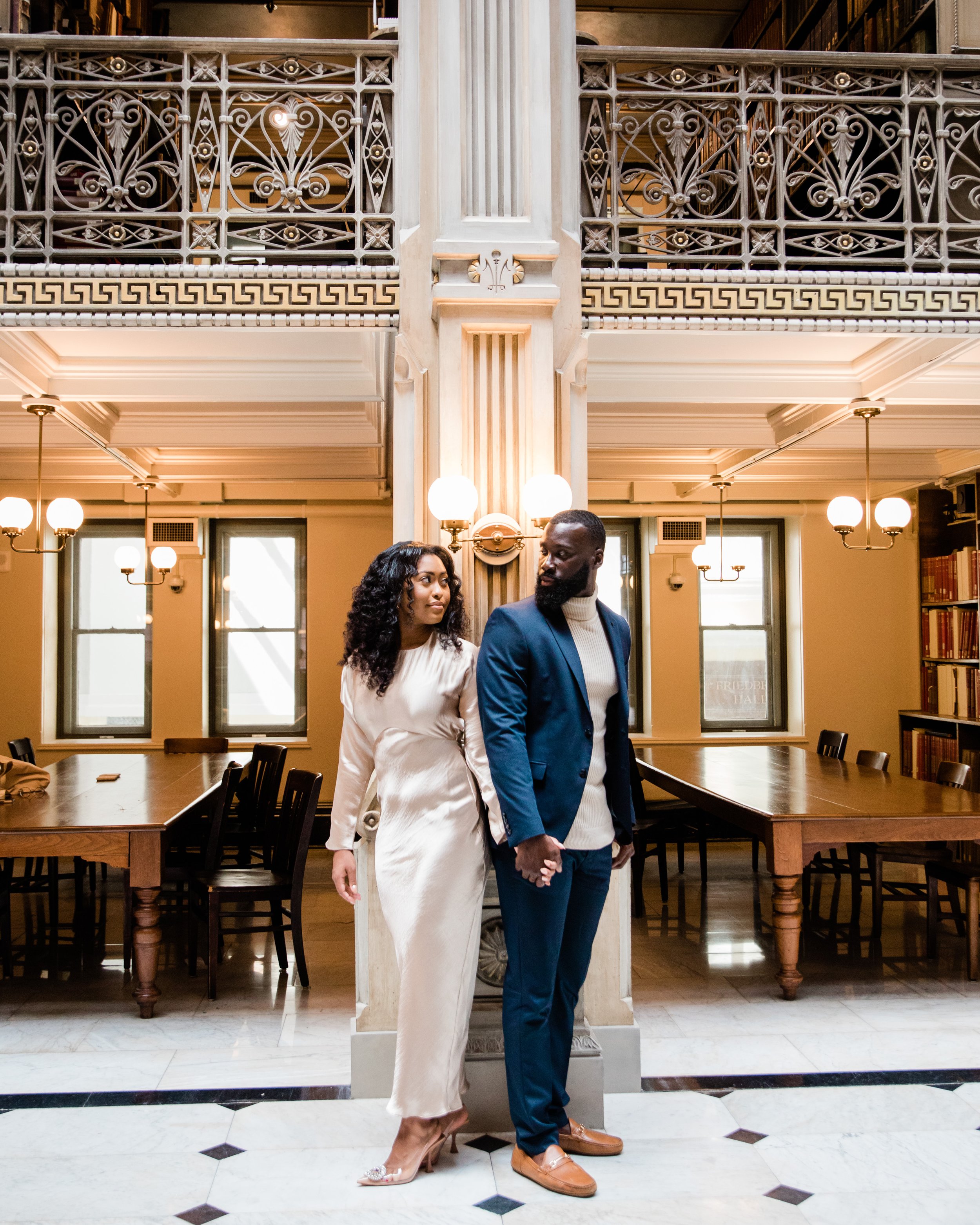 Disney Beauty and The Beast Inspired Engagement Session at The Peabody Library Baltimore Maryland shot by Megapixels Media Photography-28.jpg