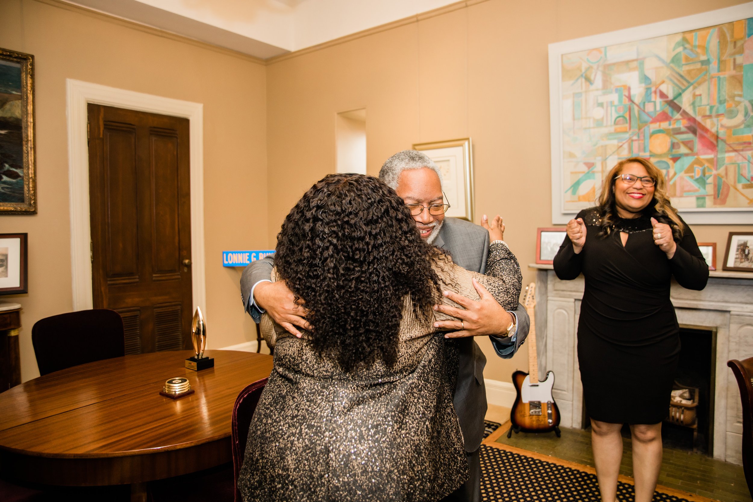 Meeting Lonnie Bunch at the Smithsonian Castle with AAAM-2.jpg