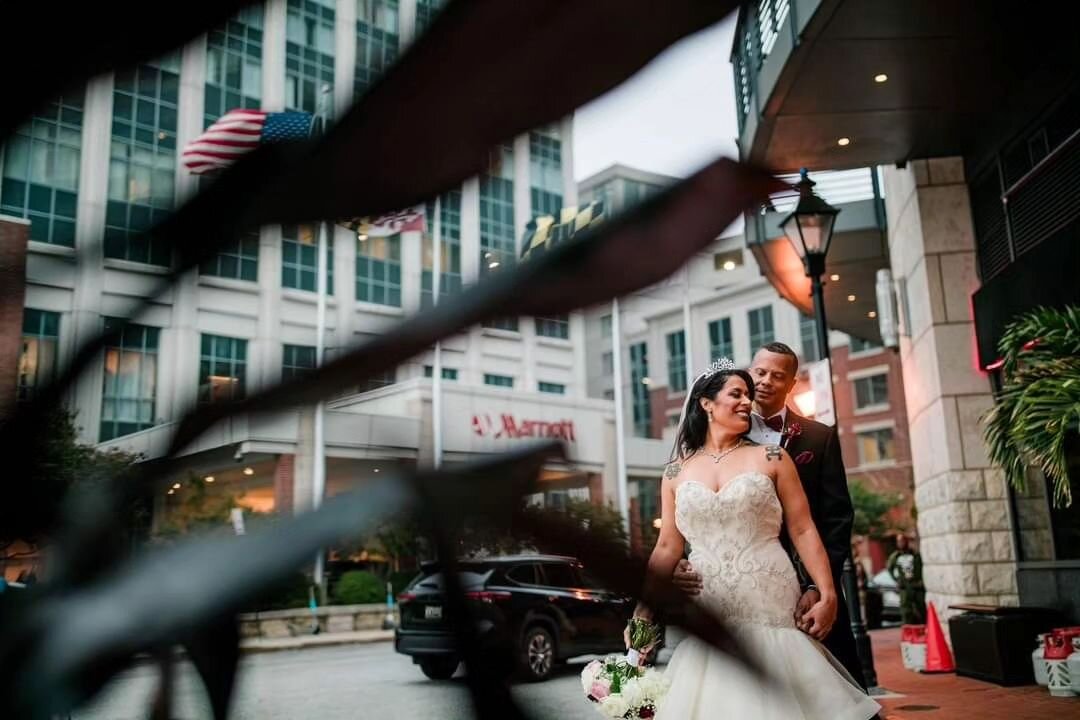 Time was the lore of Adria and Richard's wedding day at the @baltmarriottwf is up on the blog today at #MegapixelsMedia.com. Classic elegance meet tropical luxury during their wedding day as a tropical storm headed in right in the middle of their por