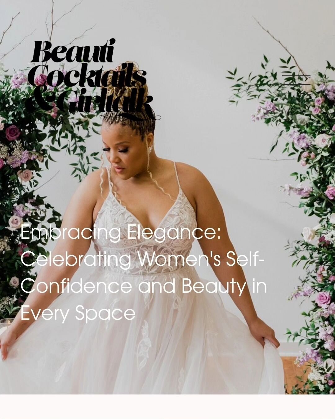 We love when our purpose and message reaches a wider audience. We know our friends here see it all the time  but we're grateful each time it reache's someone new 🤍 thank you @beauticocktailsgirltalk for the feature!

Model @sherita_ivory 
Photograph