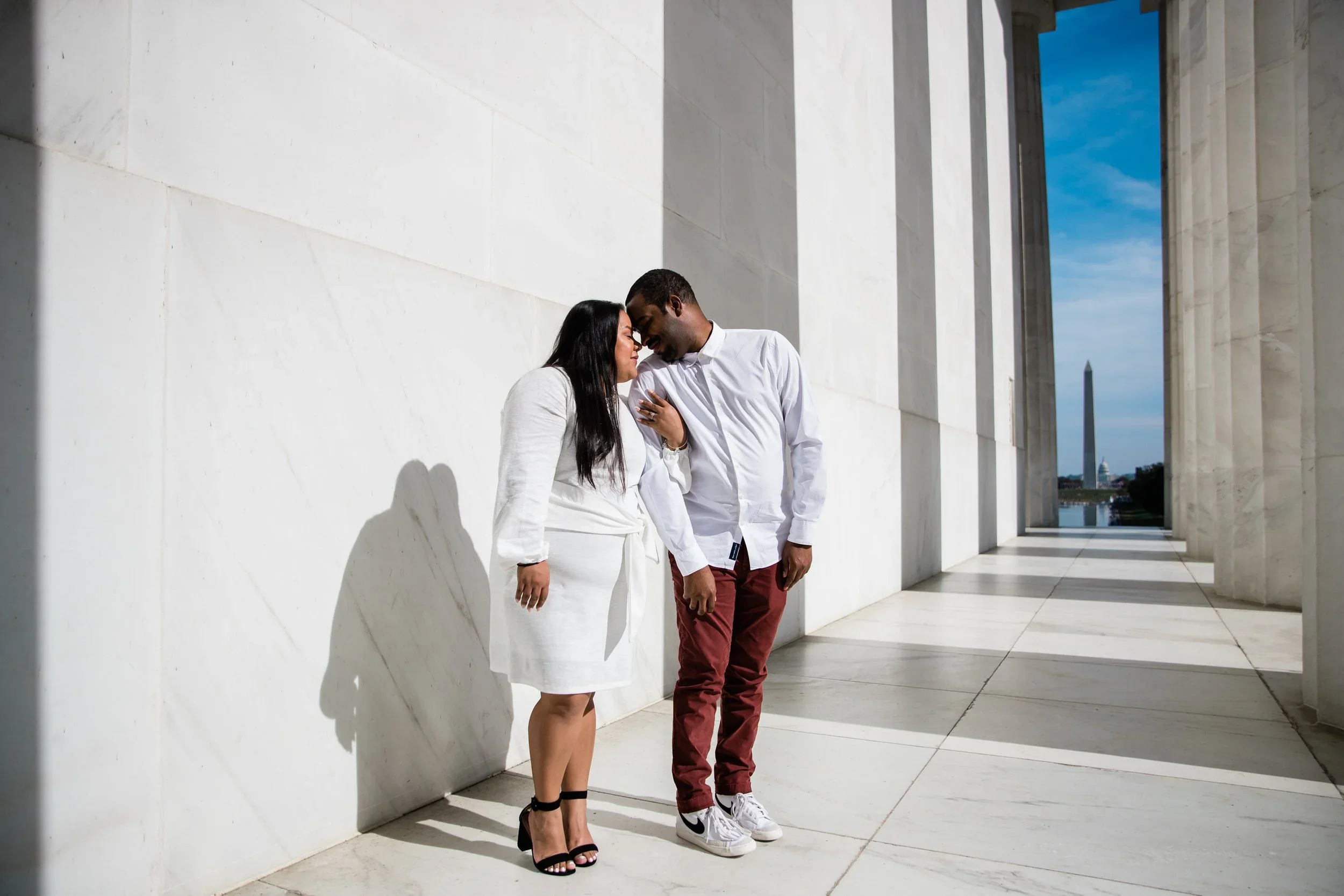Fun Engagement Session at the Jefferson Memorial in Washington DC Photographers Megapixels Media Photography 2.webp