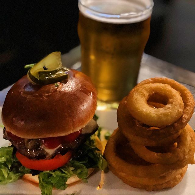 HAPPY GAME DAY // Join us for our game day special: Burger + Pint for $16. Available all season long (including AWAY games as well)!