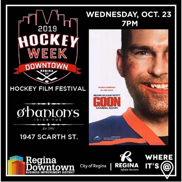 Round Two! Tonight we have a free showing of the movie, Goon! Kicks off at 7 PM. Come check out our exclusive hockey week menu while you&rsquo;re at it!