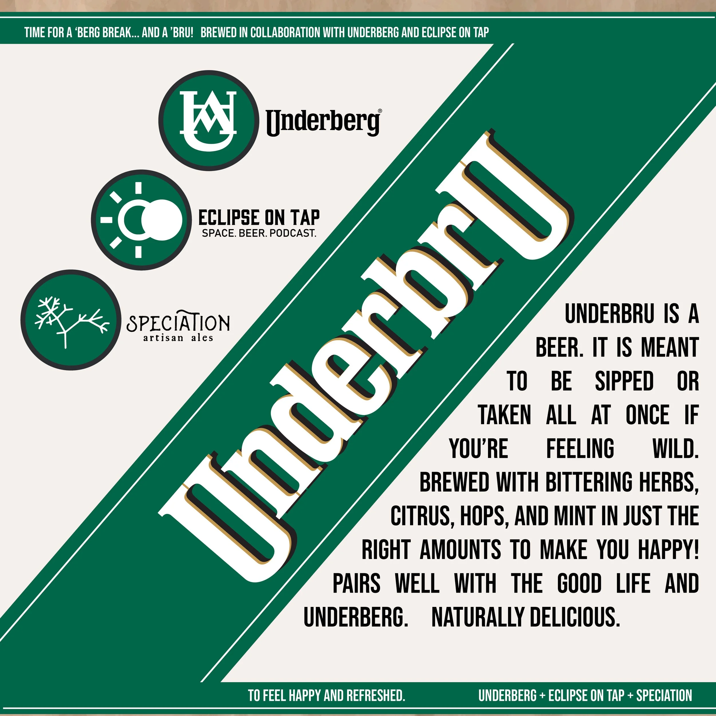 Underbru Release Party w/ Underberg, Eclipse on Tap + Subterranea Food!