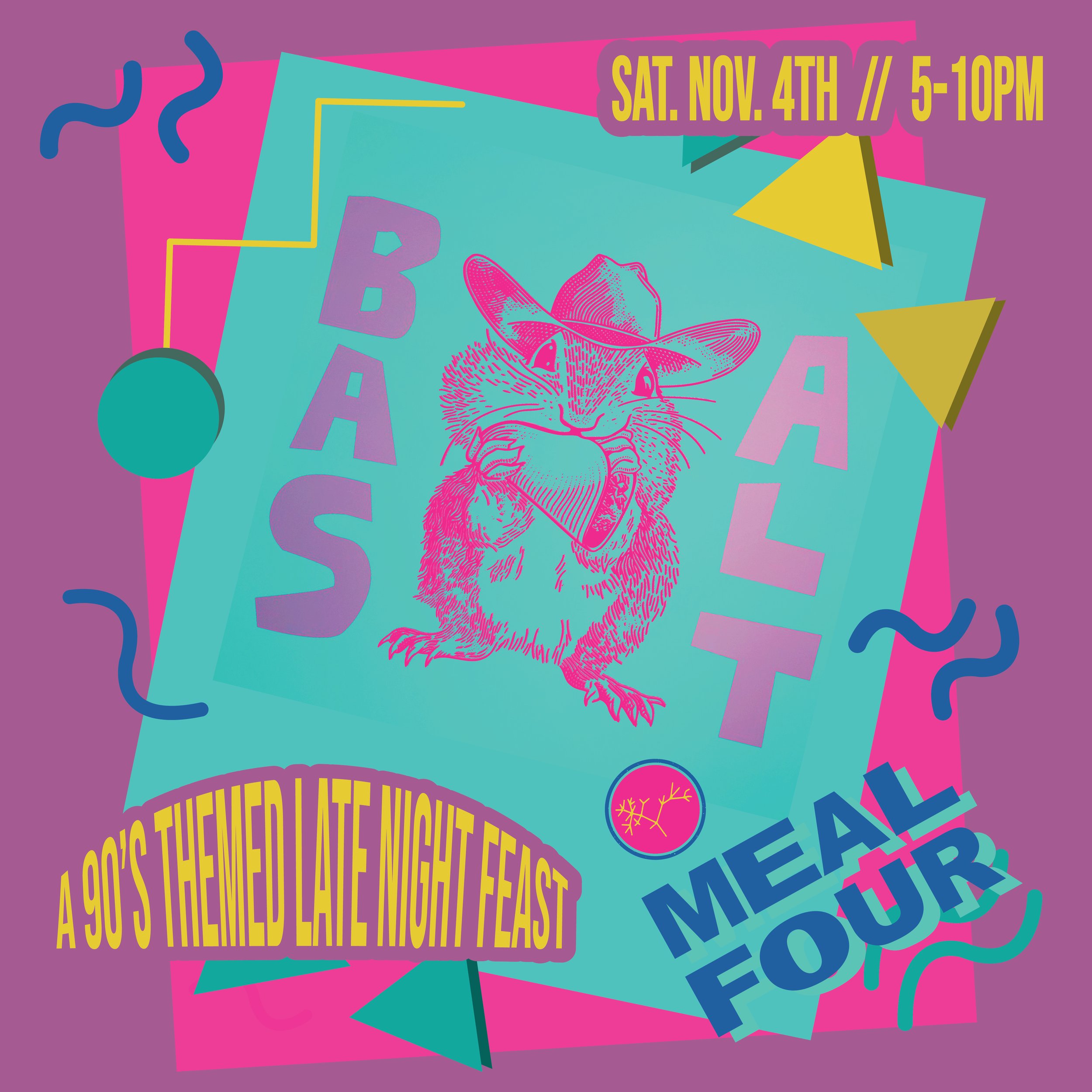 Meal Four - a 90s Bell themed party and pop-up