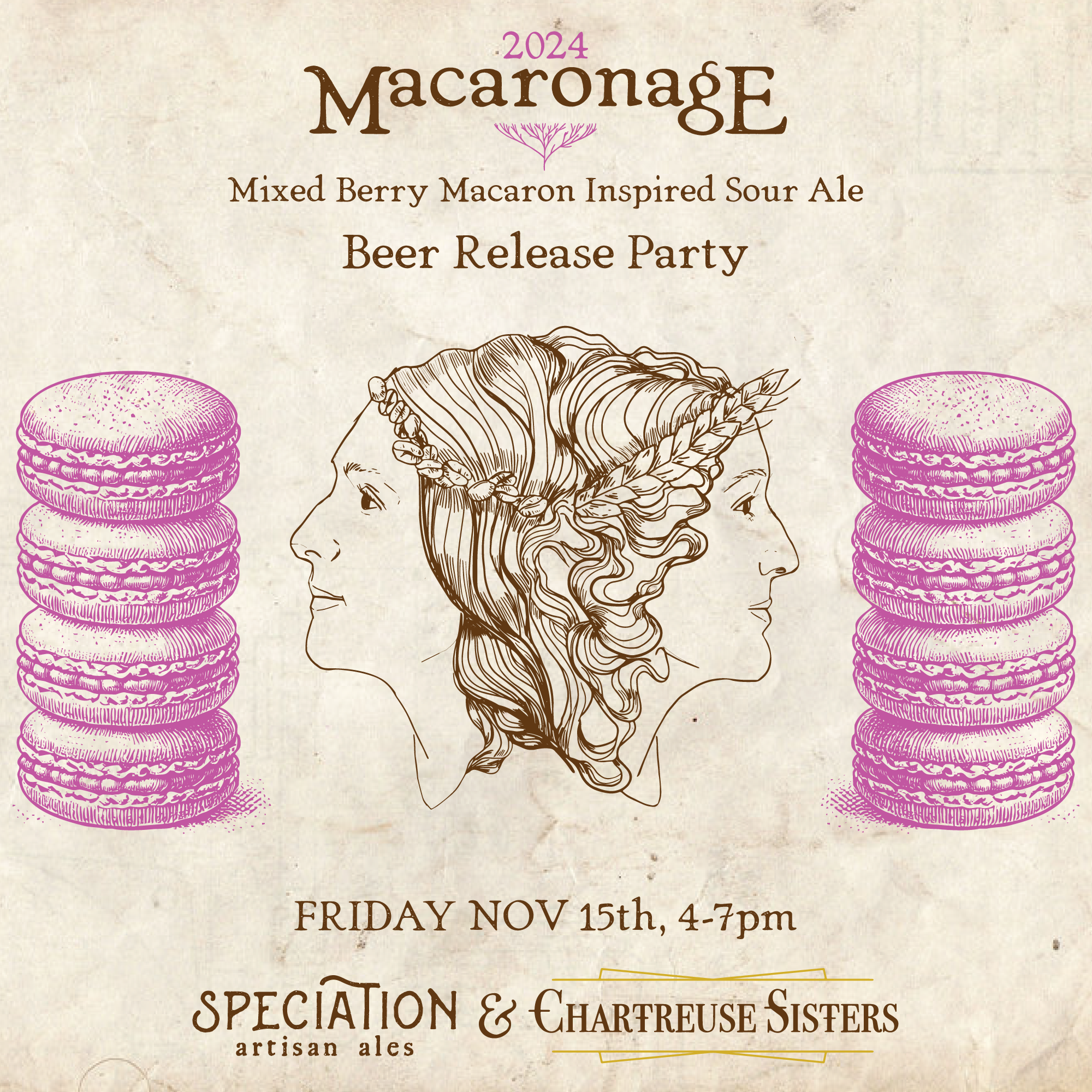 Macaronage Beer Release (Macaron Inspired Saison)