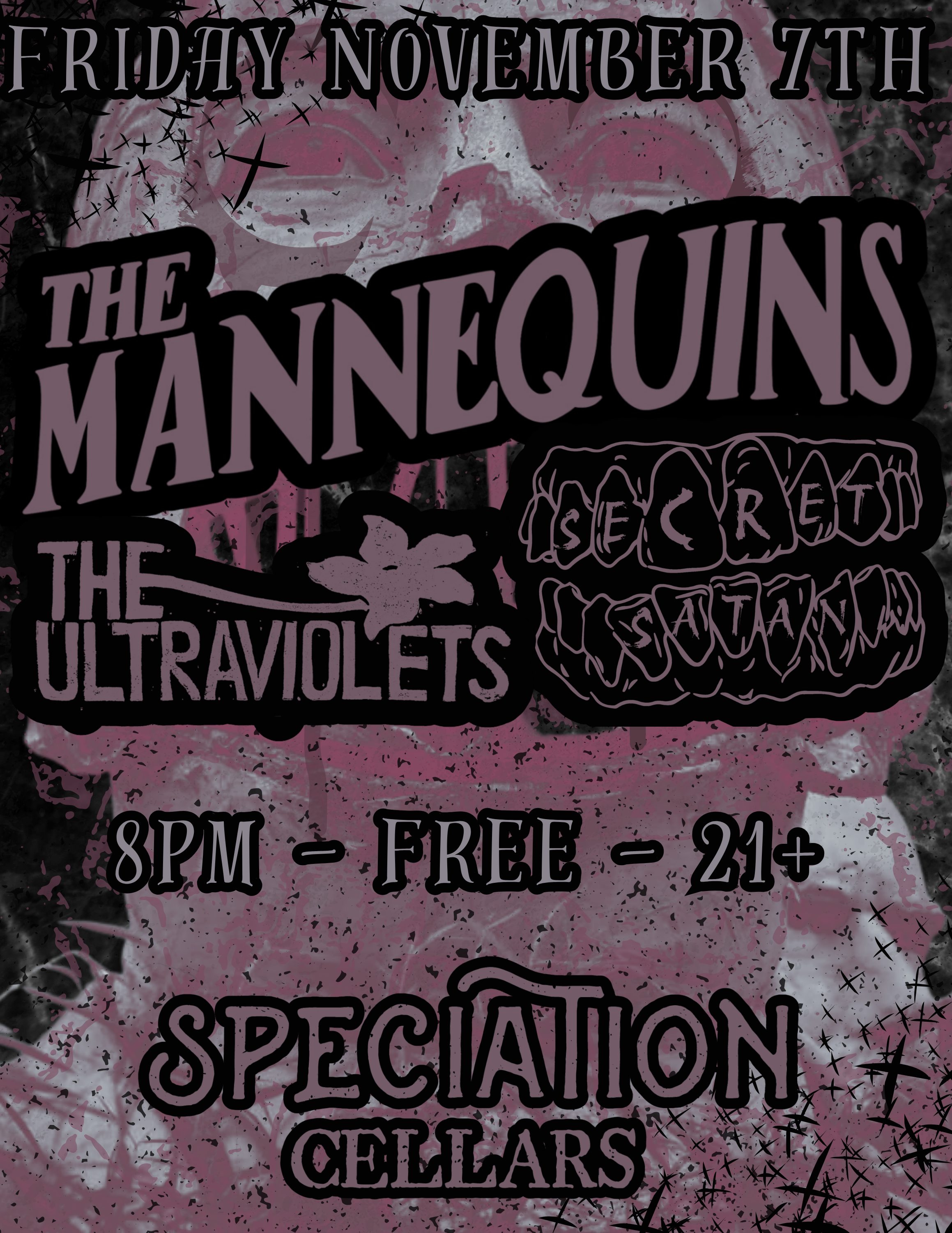 Free Show: Mannequins, Ultraviolets, Secret Satan (Rock)