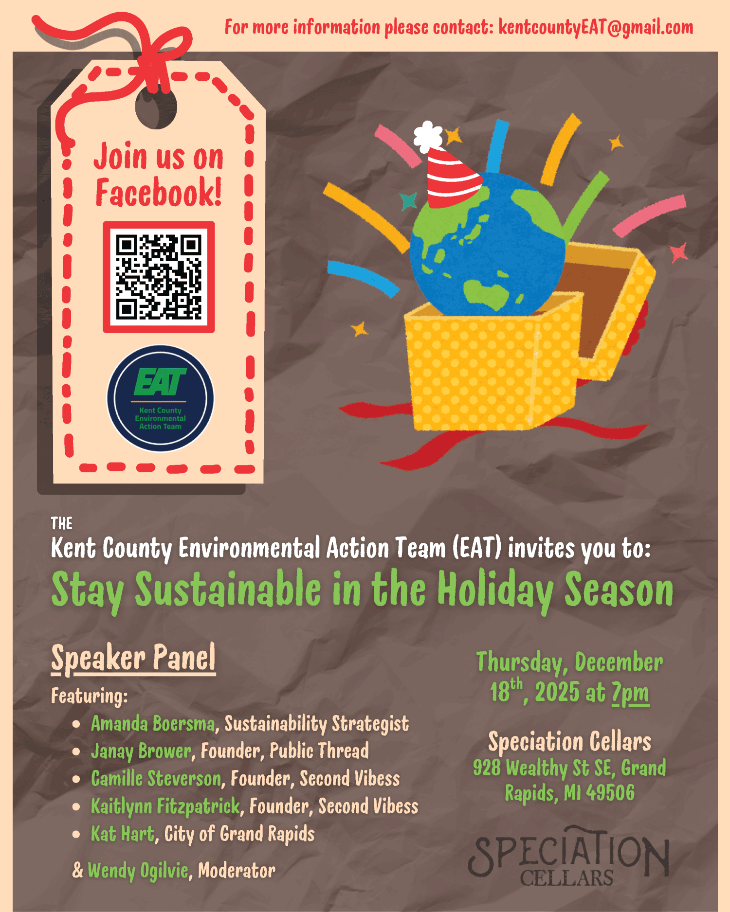 The Kent County Environmental Action Team Presents: Stay Sustainable in the Holiday Season!