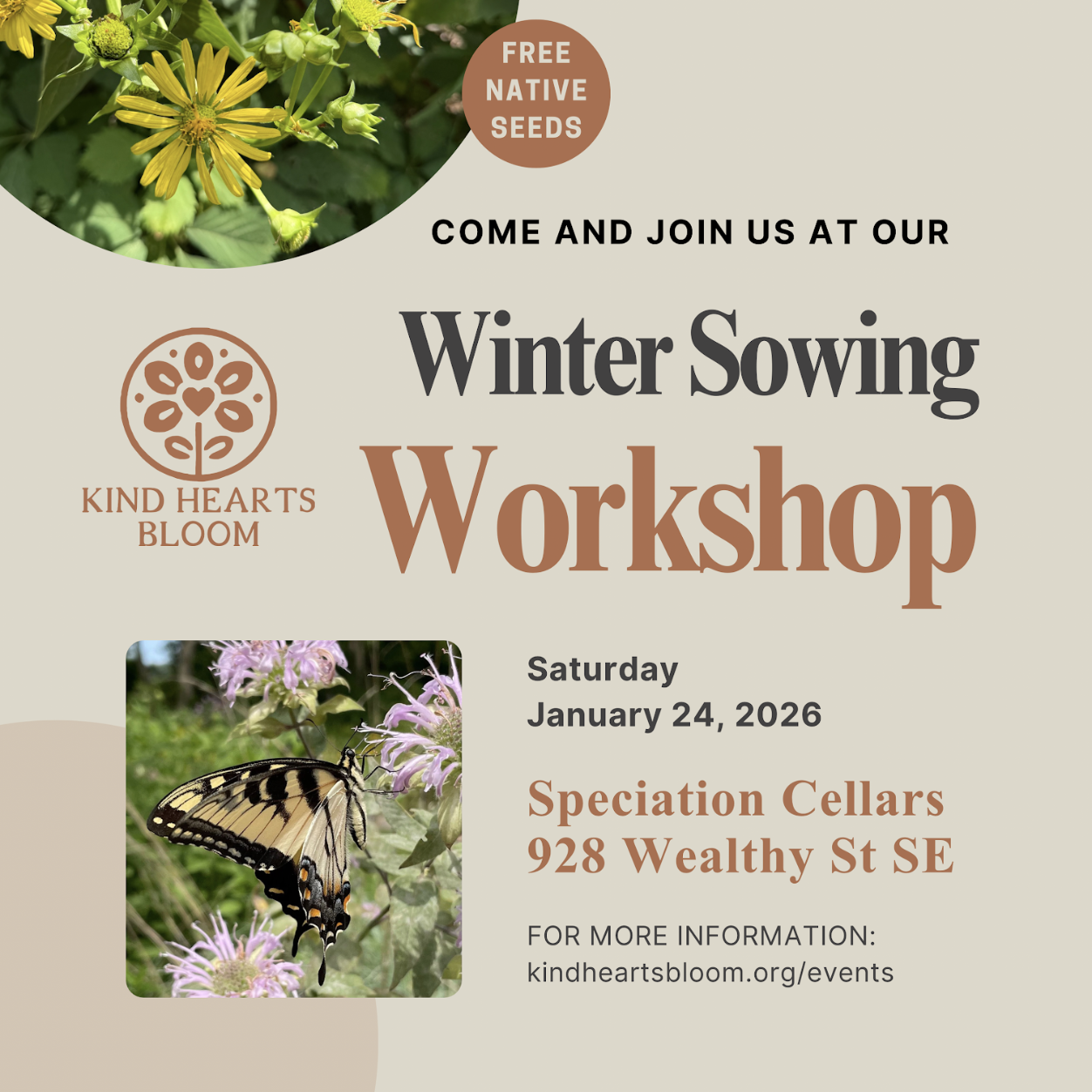Winter Sowing Workshop with Kind Hearts Bloom
