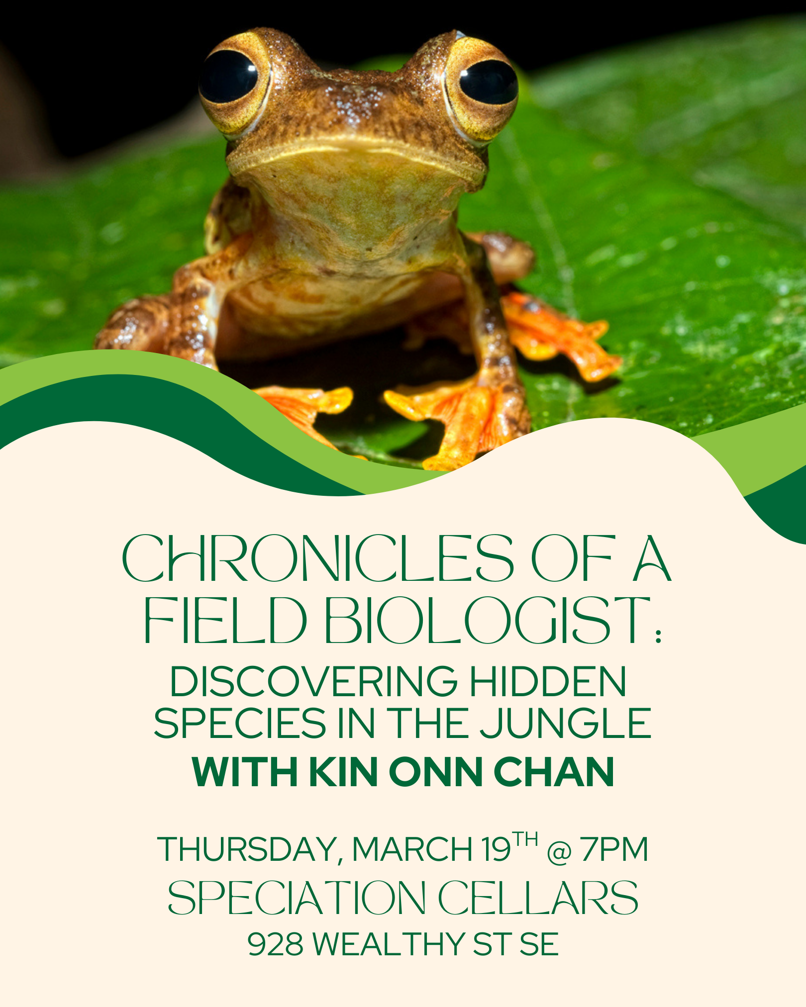 Nature Night: "Chronicles of a Field Biologist: Discovering Hidden Species in the Jungle"