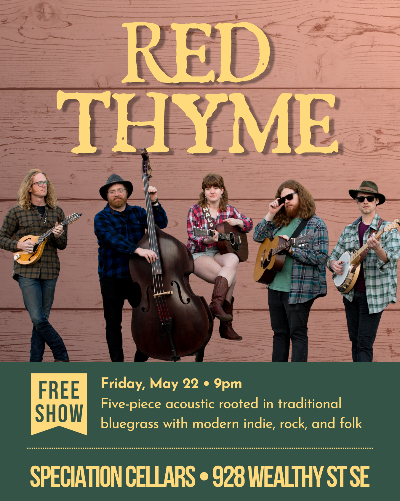 Free Show: Red Thyme (bluegrass)
