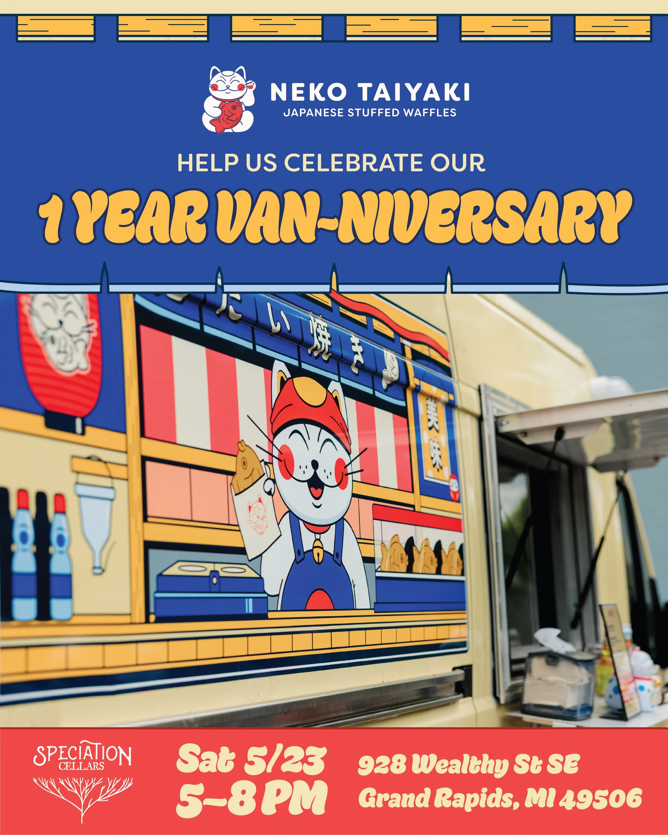 Neko Taiyaki Van-niversary Party
