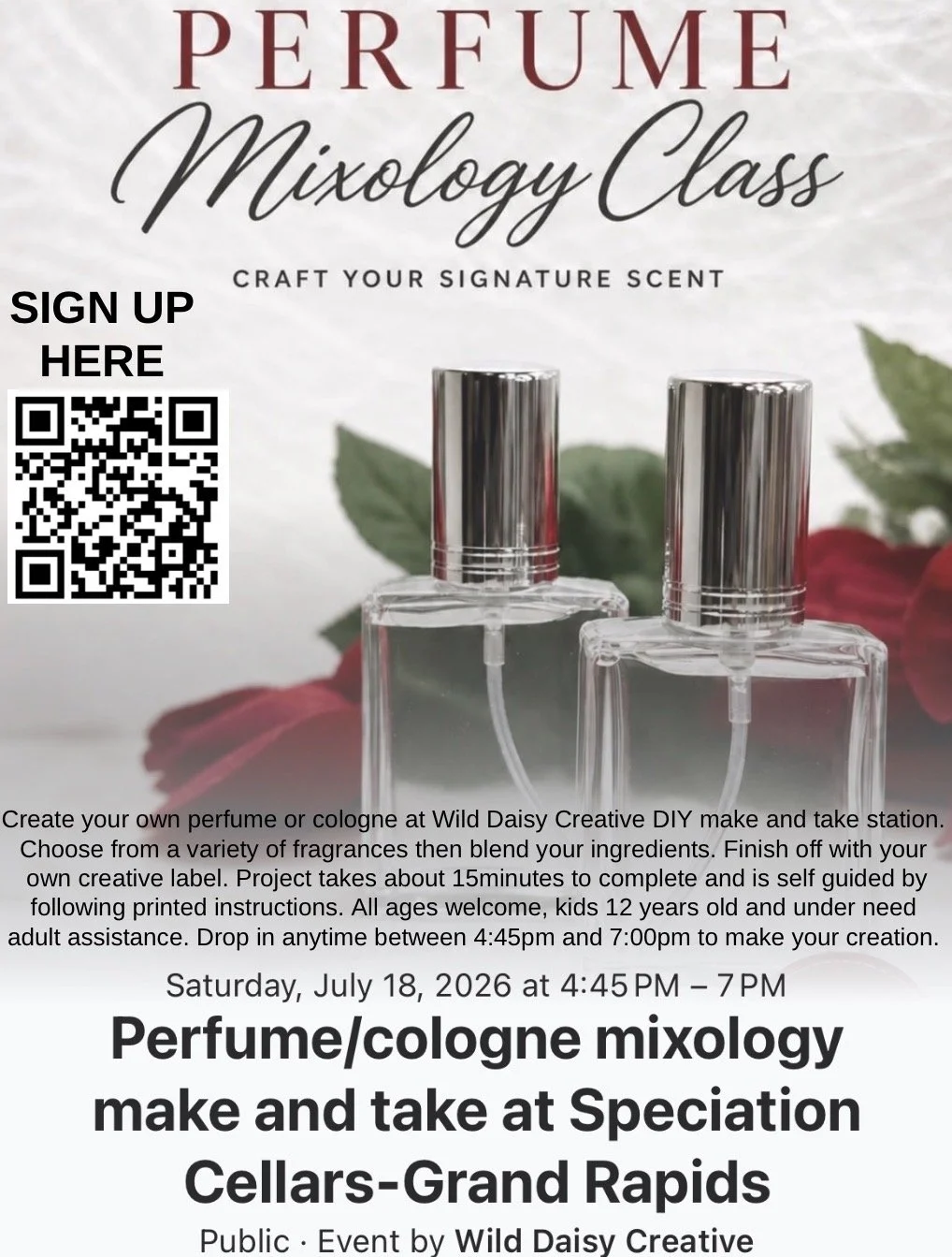 Perfume/ Cologne Mixology Class with Wild Daisy 