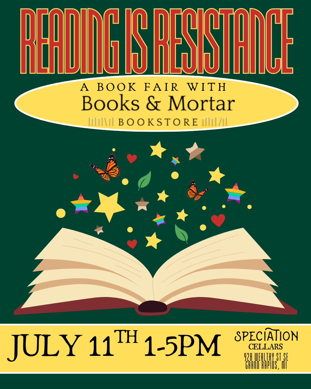 Books &amp; Mortar Bookfair: Reading is Resistance