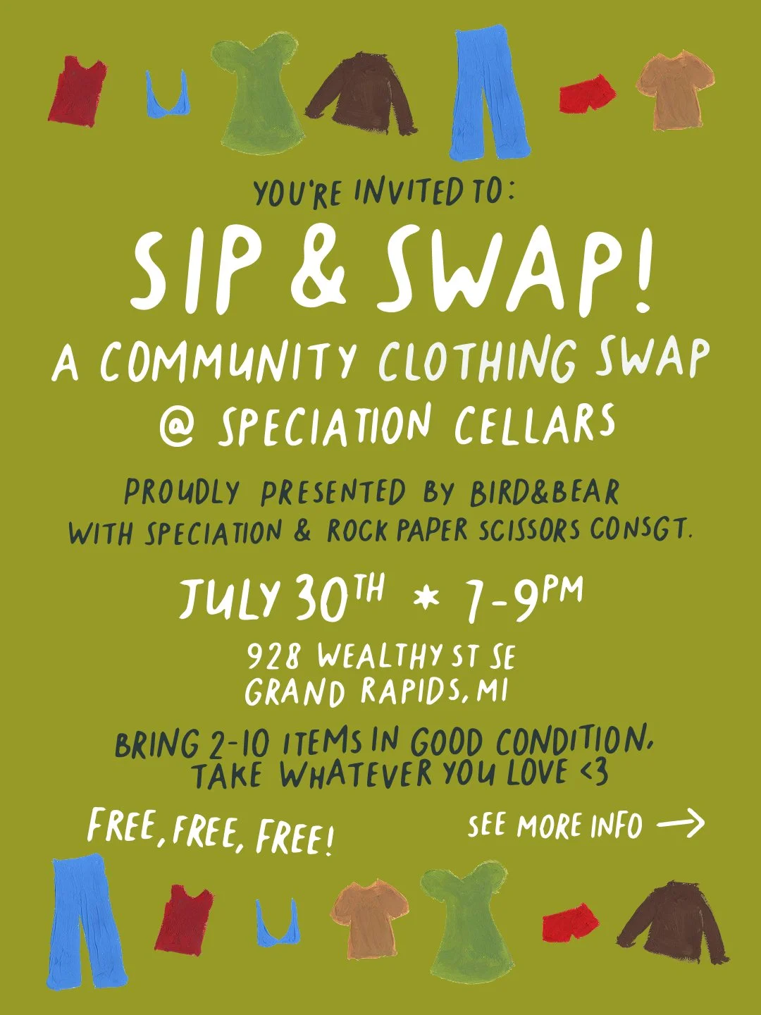 Sip & Swap: A Community Clothing Swap