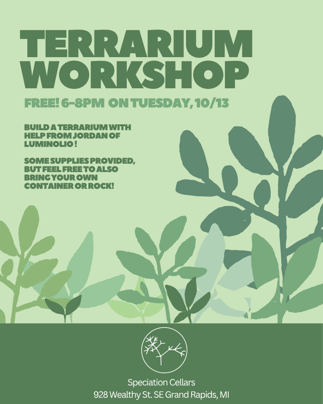 Terrarium Workshop: FRE