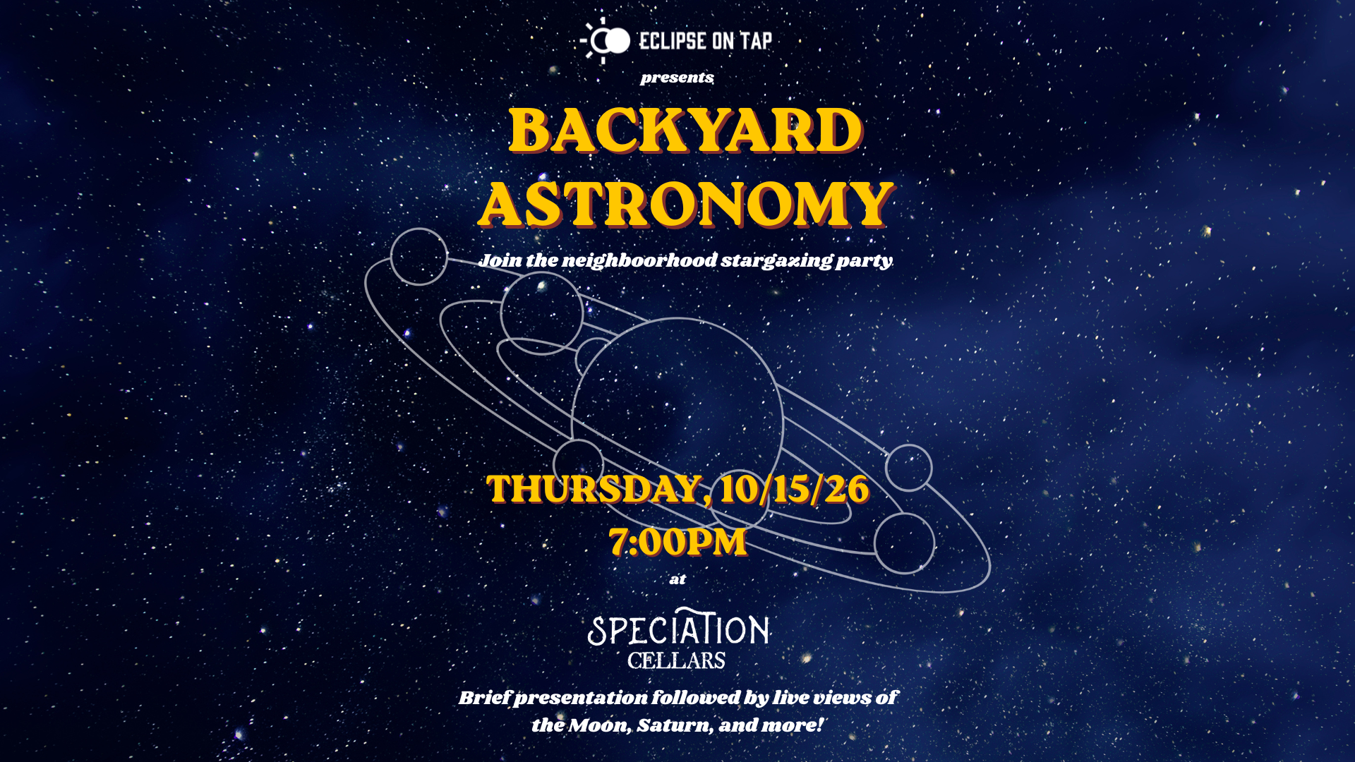 NATURE NIGHT: Backyard Astronomy w/ Eclipse on Tap