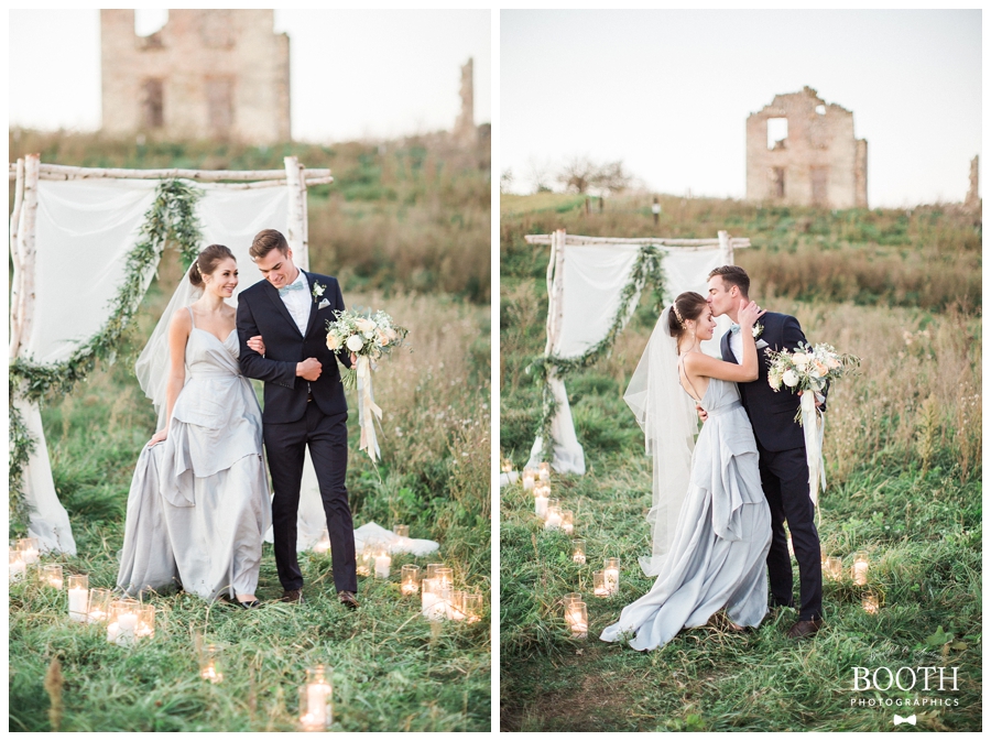 outdoor fine art wedding ceremony