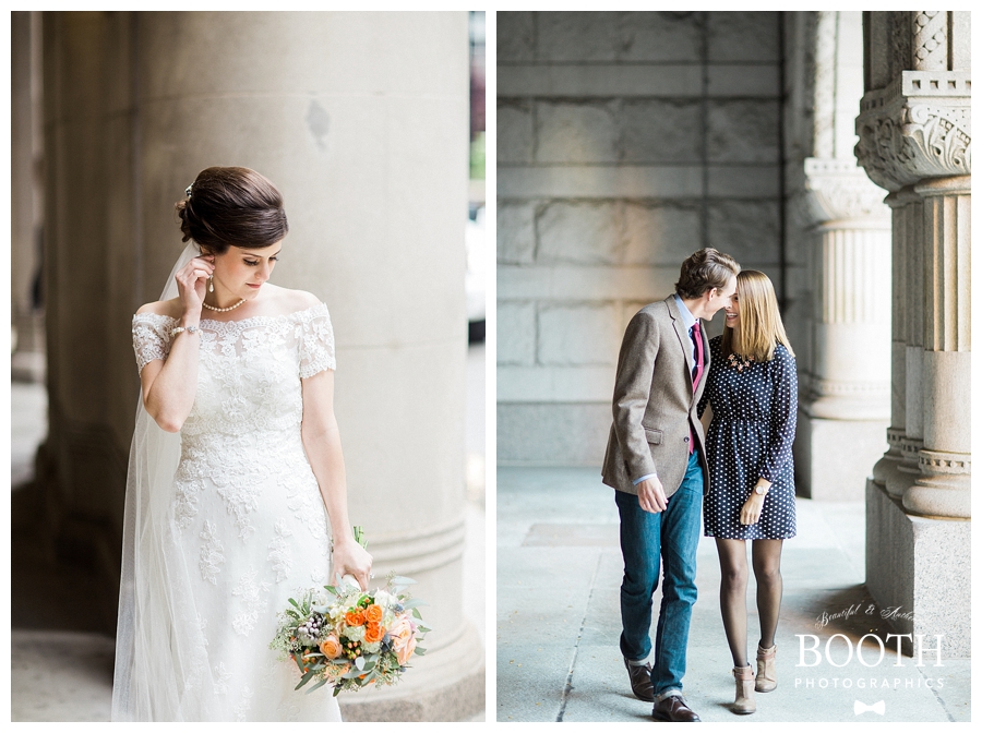 elegant bride at the Chicago Lyric Opera House