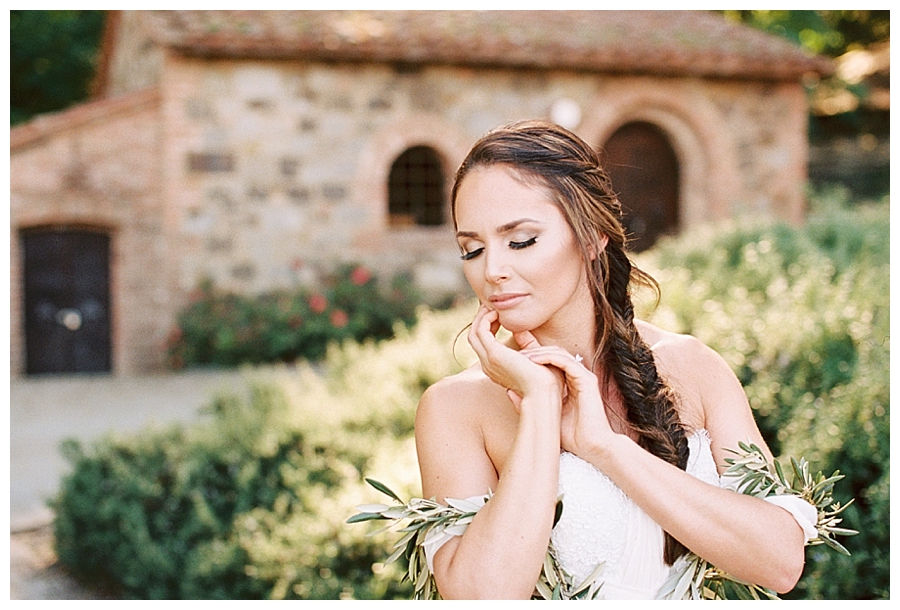 fine art bridal session at a napa valley winer