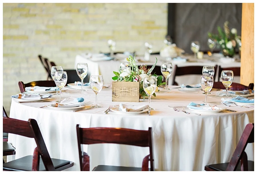 fine art photography of organic wedding reception at Pritzlaff Events