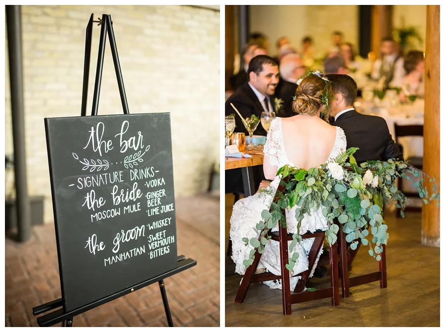 fine art photography of organic wedding reception at Pritzlaff Events