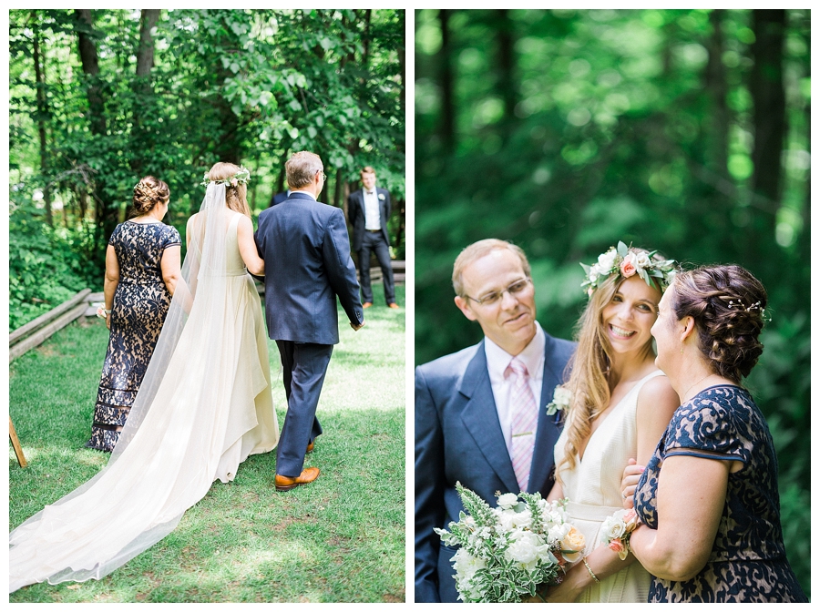 walking down the aisle