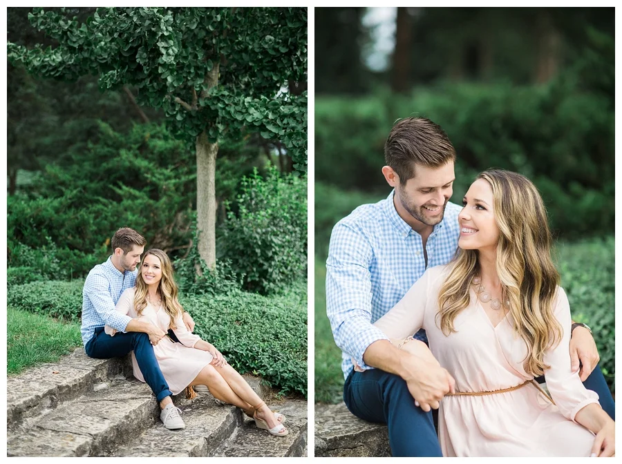 fine art engagement session at Morton Arboretum