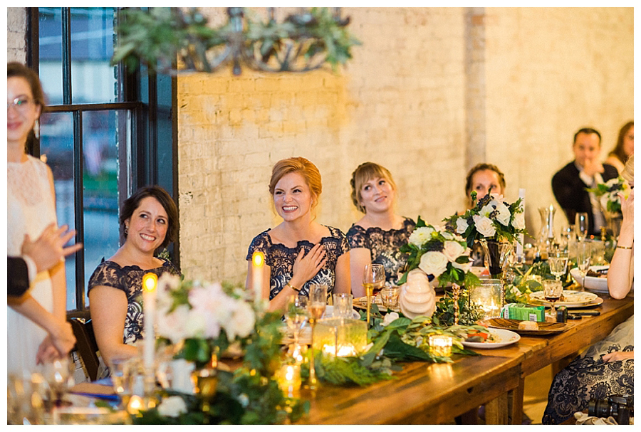 fine art wedding reception at the Lageret in Stoughton, WI