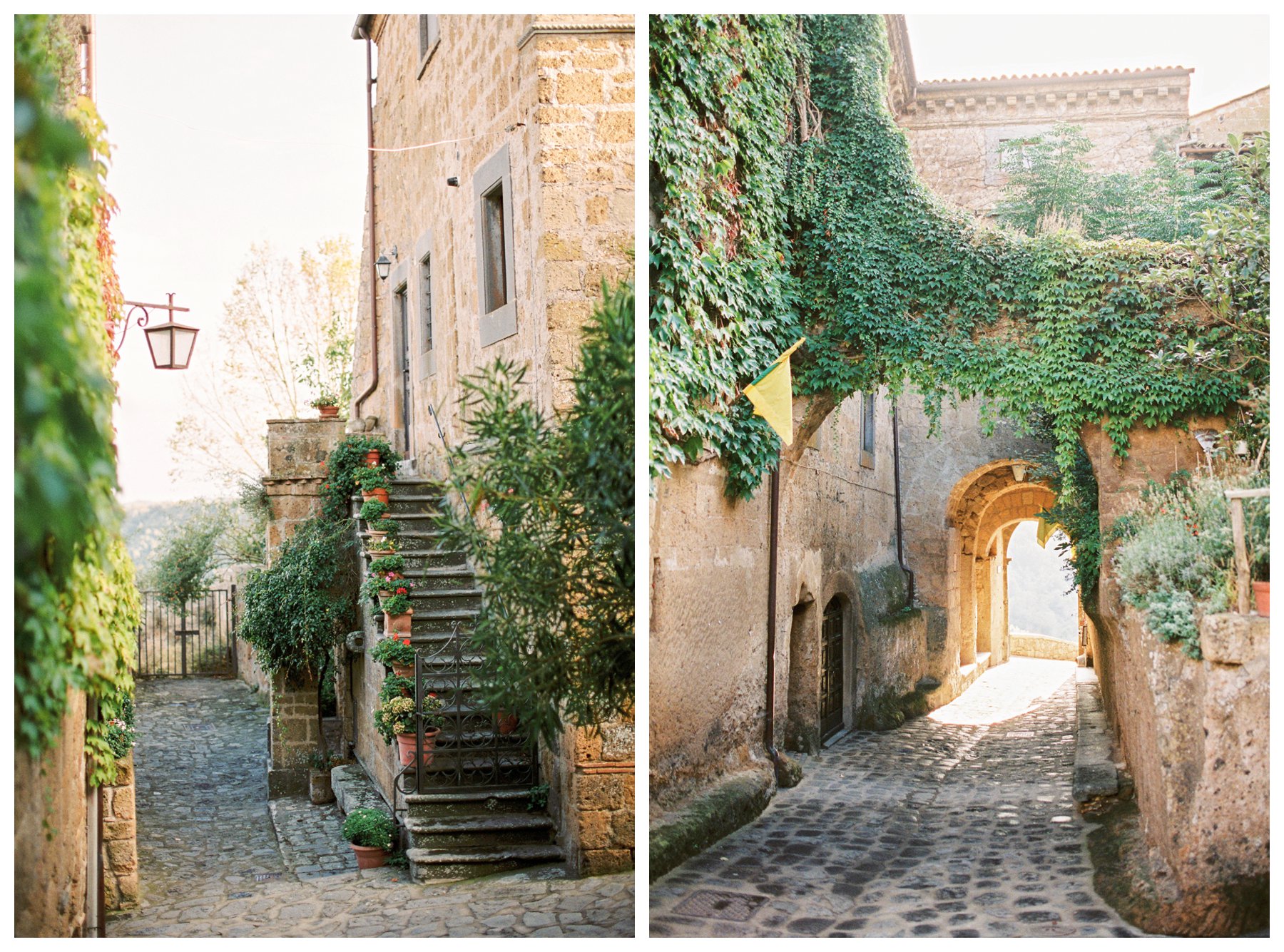 travel photography of the ancient village of Civita di Bagnoregio in Umbria, Italy