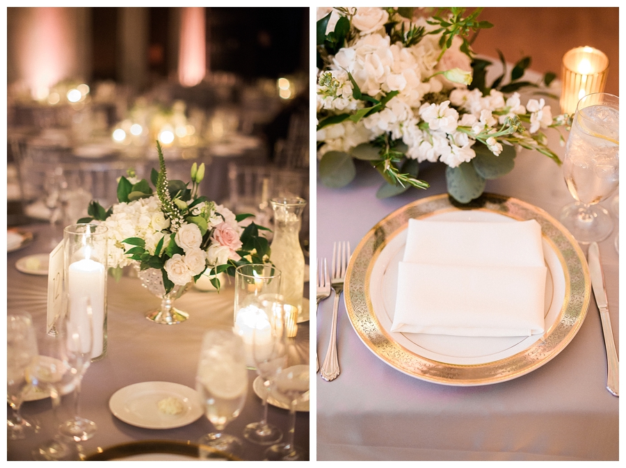 fine art wedding photography of black tie reception at Chicago Cultural Center, Chicago