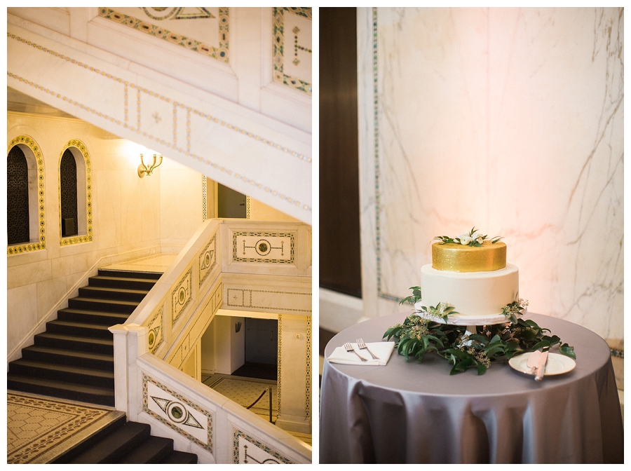 fine art wedding photography of cocktail hour at Chicago Cultural Center, Chicago