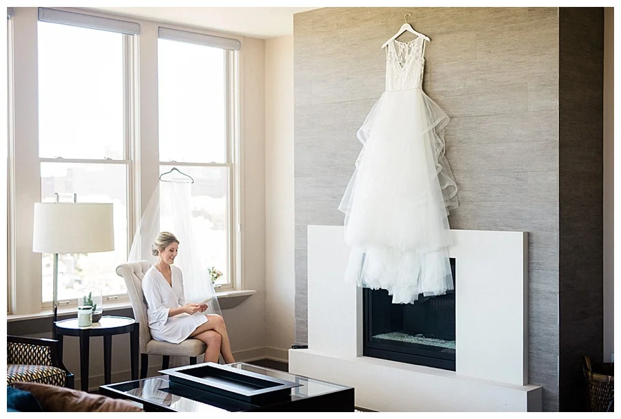 Bridal getting ready details for her Milwaukee Art Museum wedding