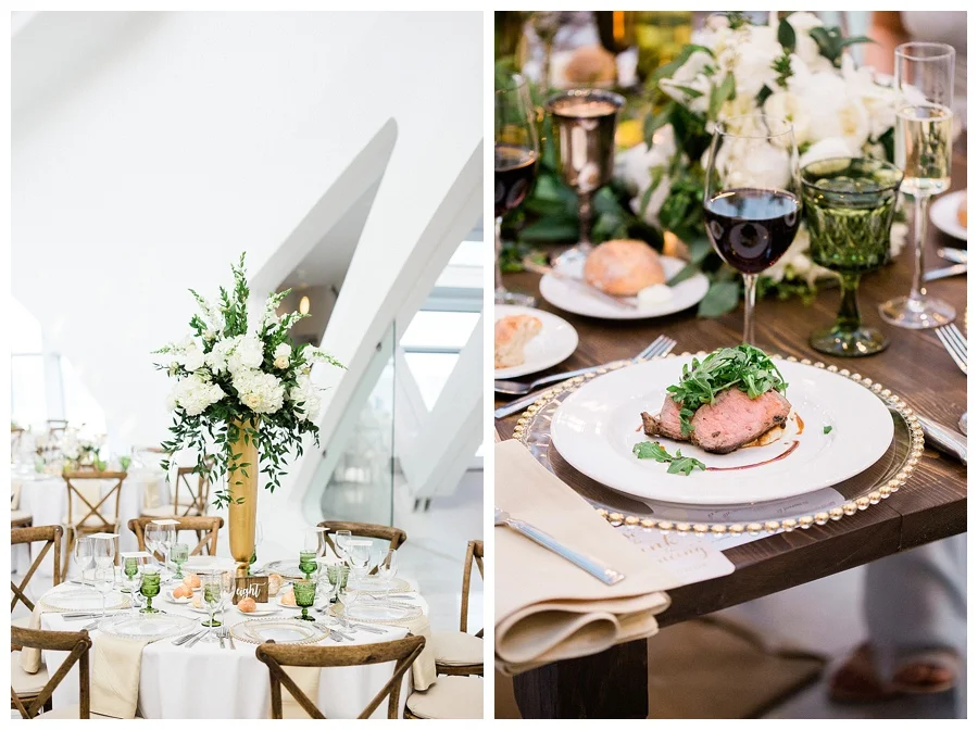 luxury floral design for Milwaukee Art Museum wedding