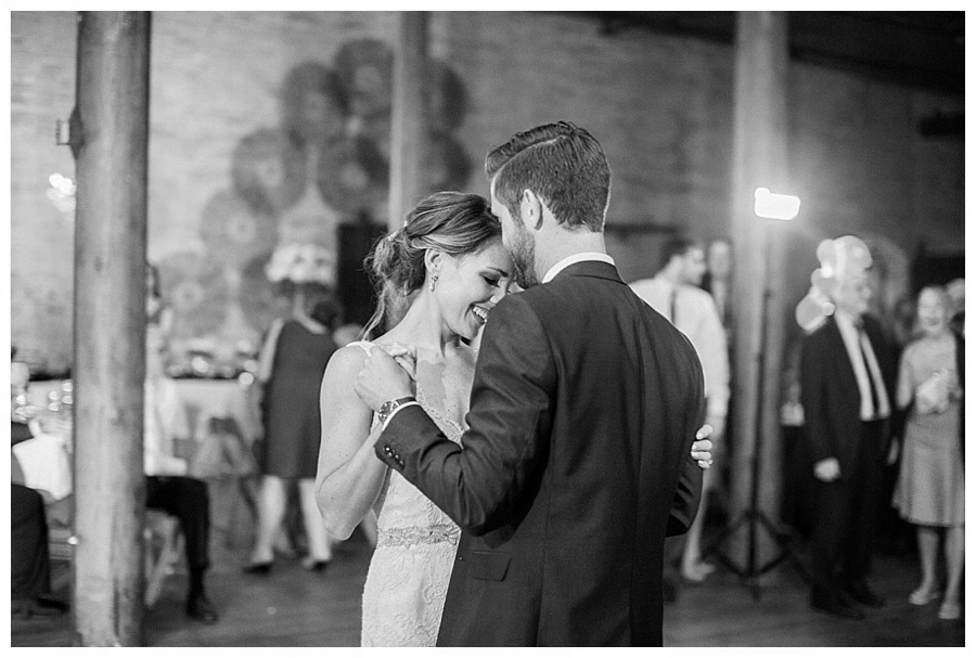 bride and groom first dance at the Pritzlaff in Milwaukee
