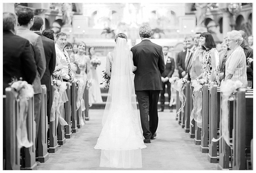 Catholic wedding ceremony at Old St. Mary's, Milwaukee