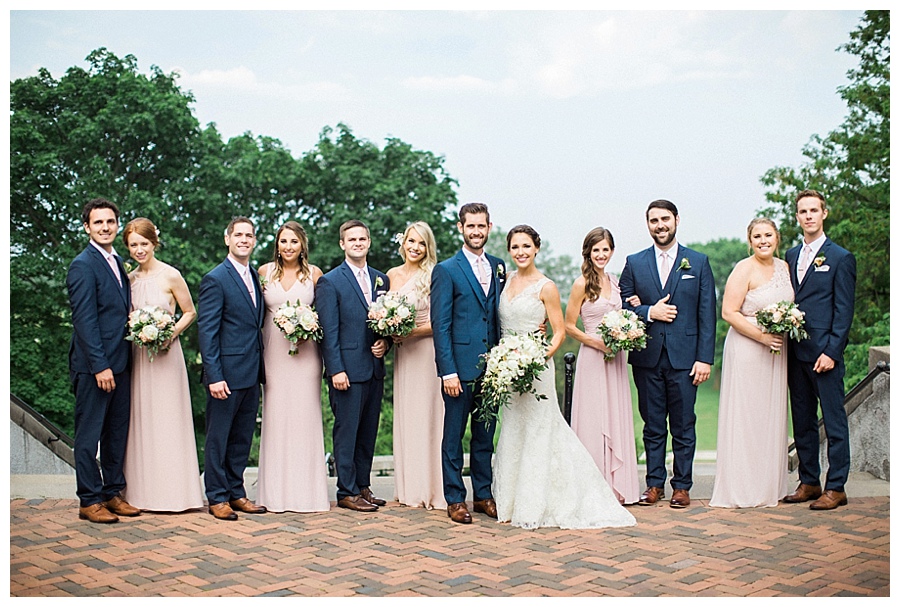 Bridal party photos at Lake Park Bistro in Milwaukee