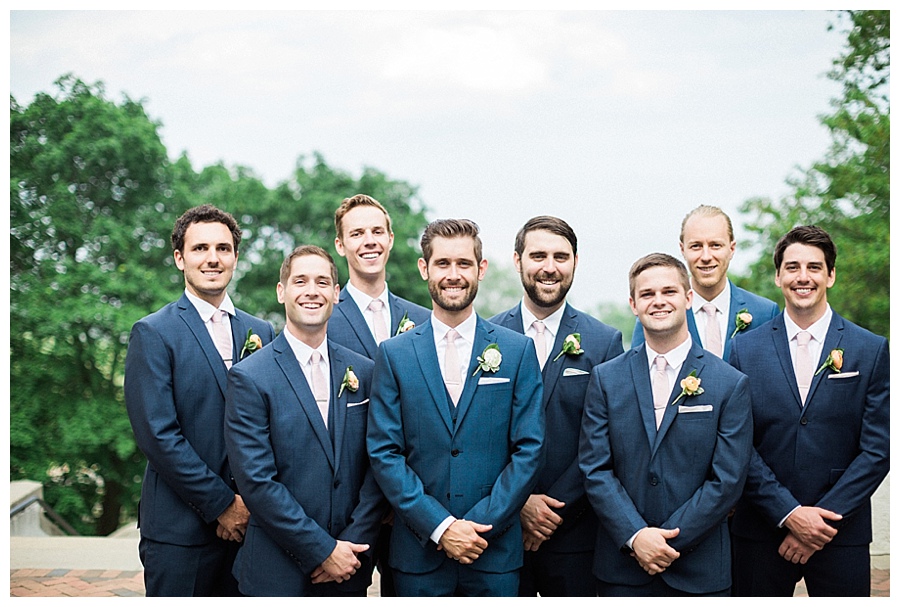 Bridal party photos at Lake Park Bistro in Milwaukee