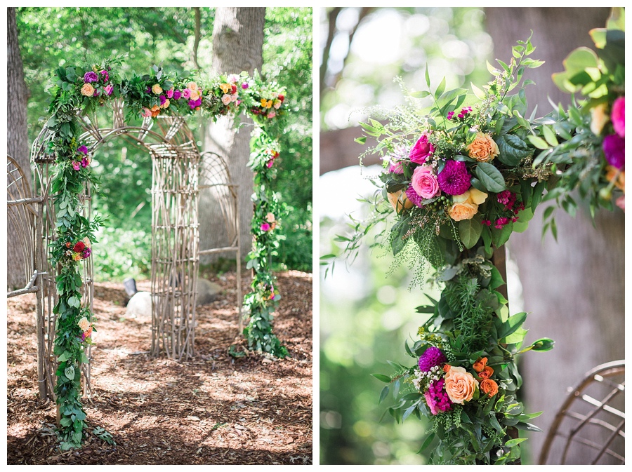outdoor wedding ceremony at the Farm at Dover