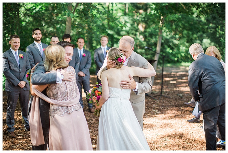 outdoor wedding ceremony at the Farm at Dover
