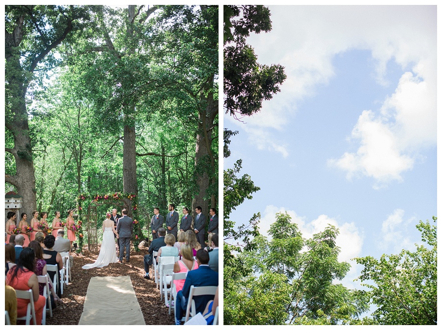 outdoor wedding ceremony at the Farm at Dover