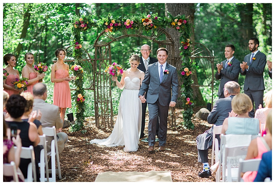 outdoor wedding ceremony at the Farm at Dover