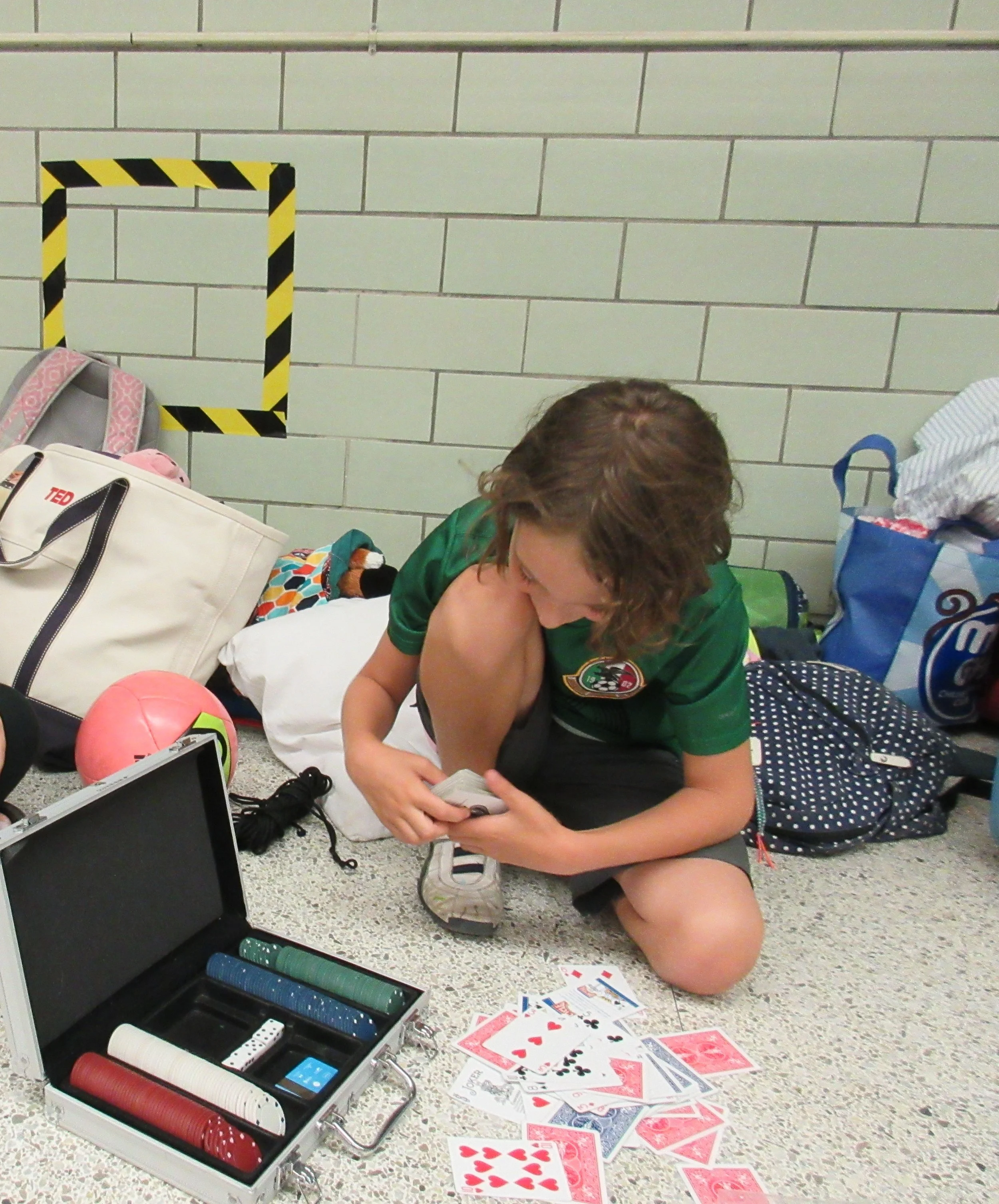 Practicing math facts while playing 21. ☺️