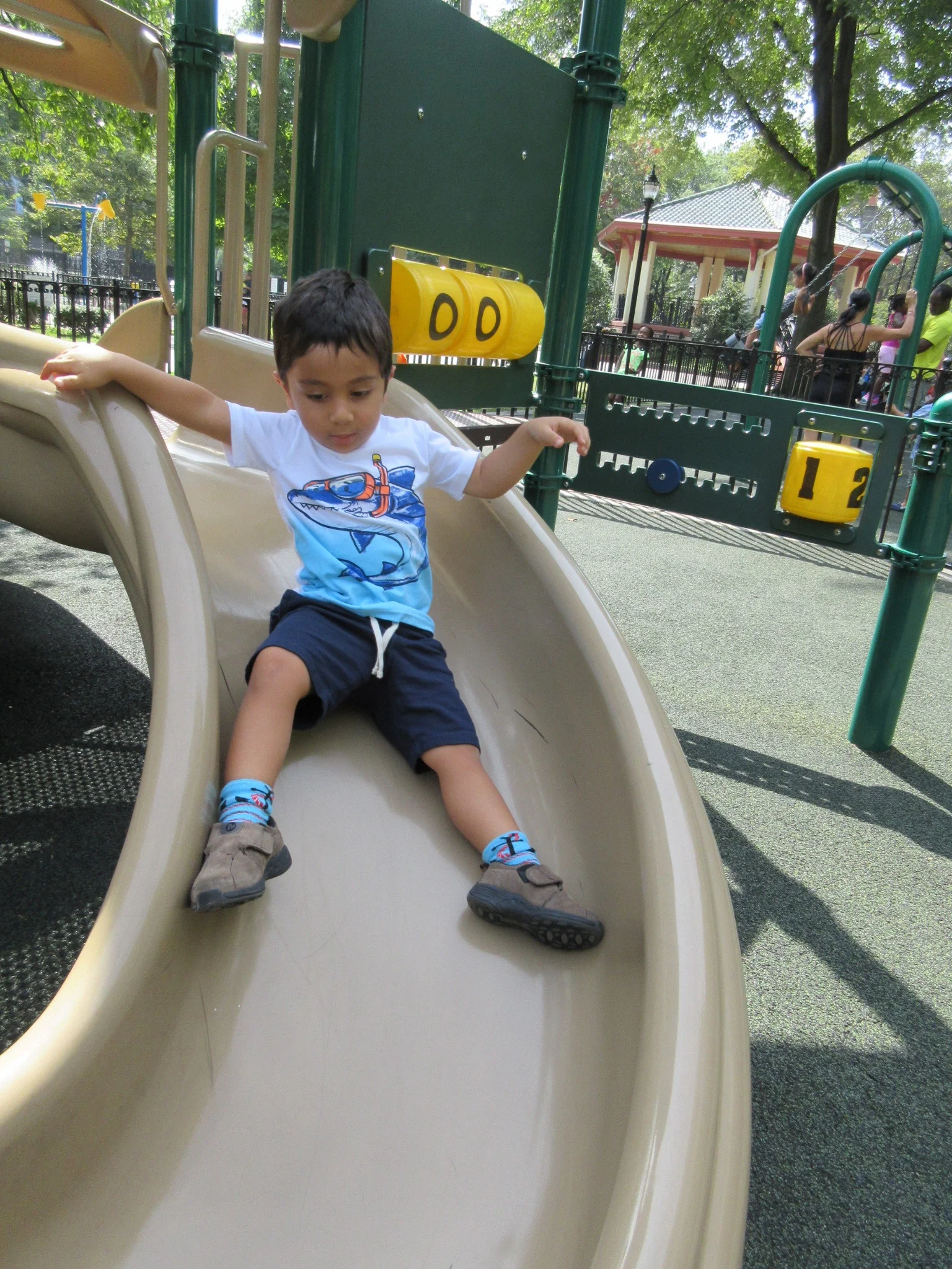 Having fun at Hamilton Park playground! 