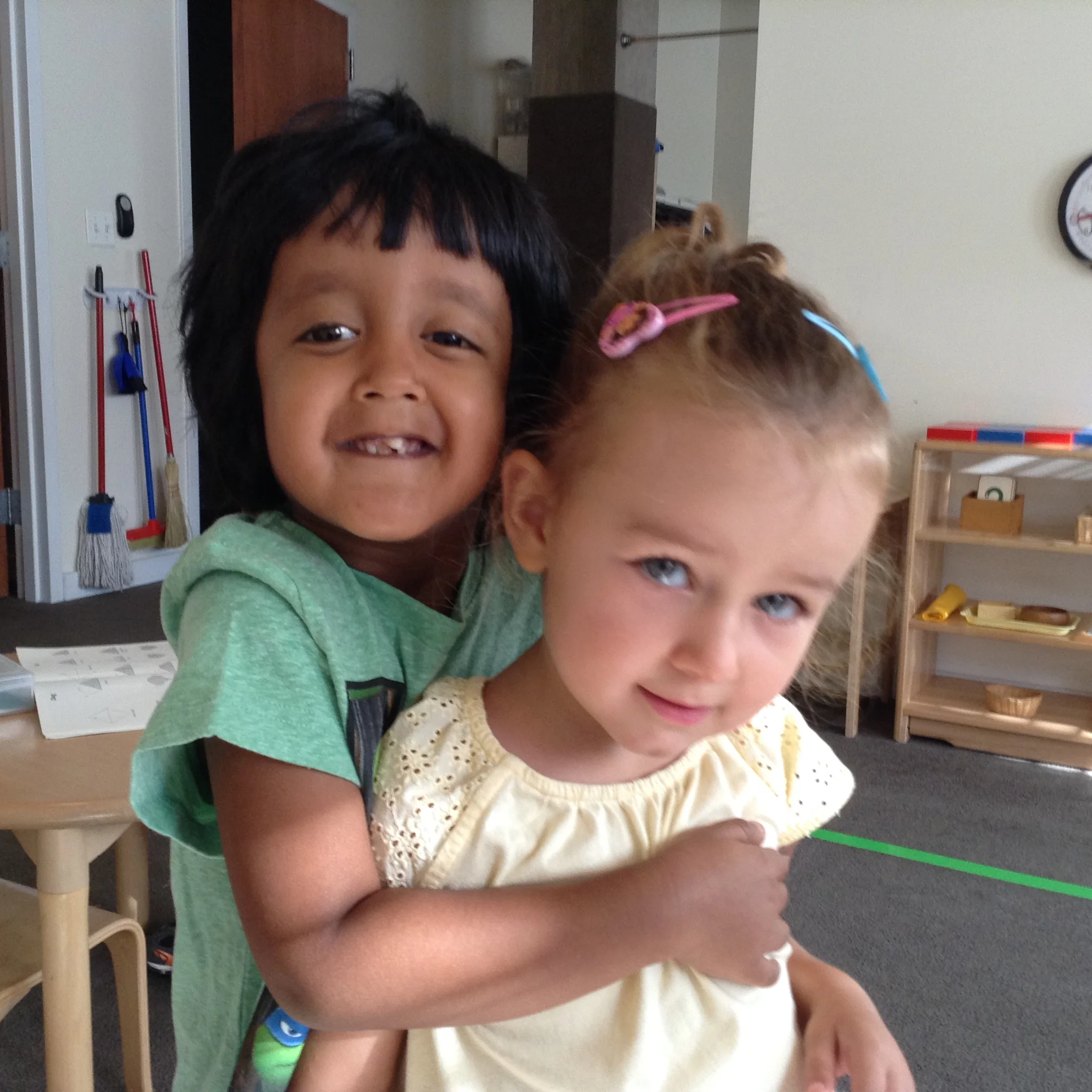 Making friends in our first week together!