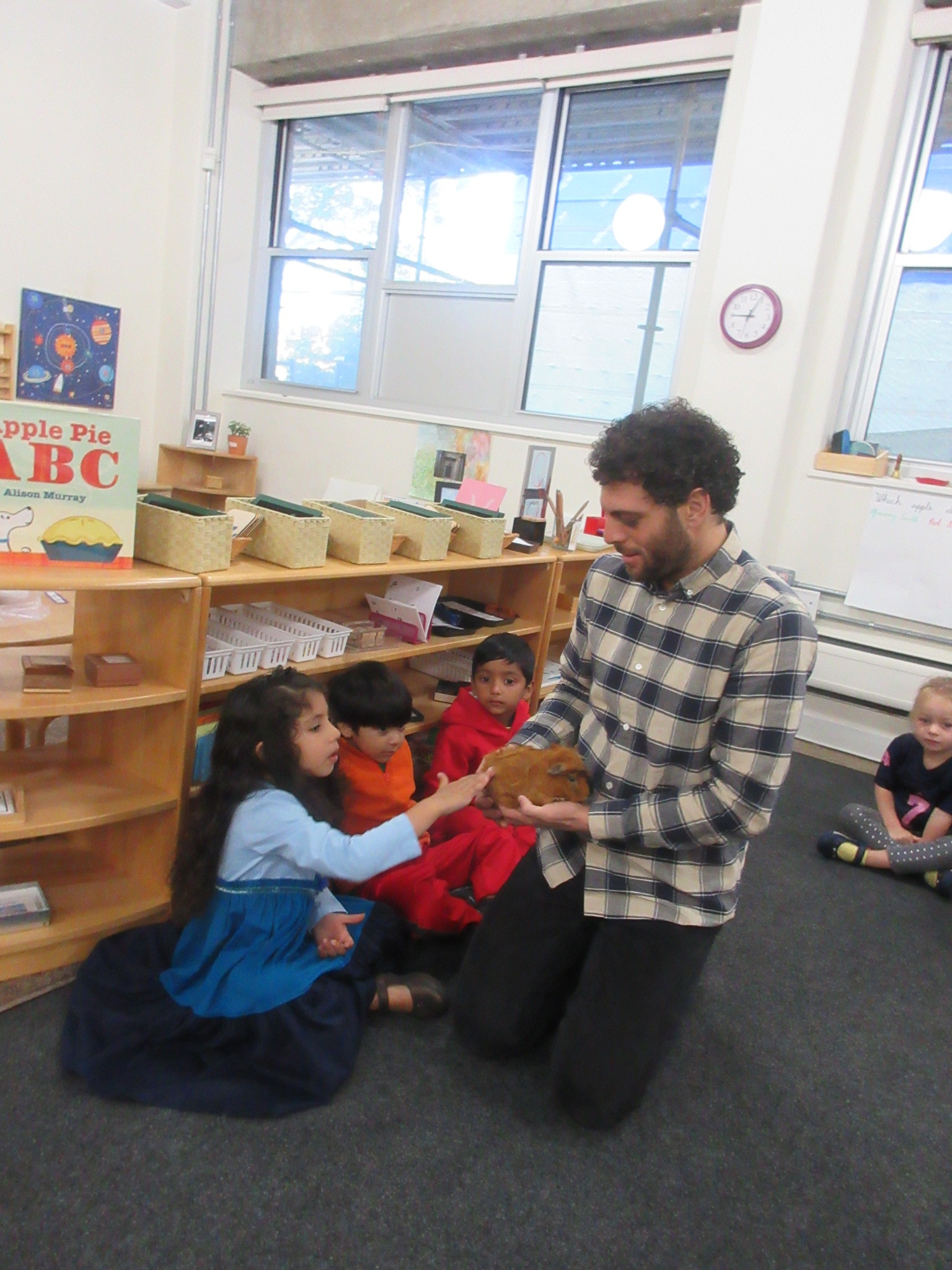 A special visit from Blaze, the Green room class pet