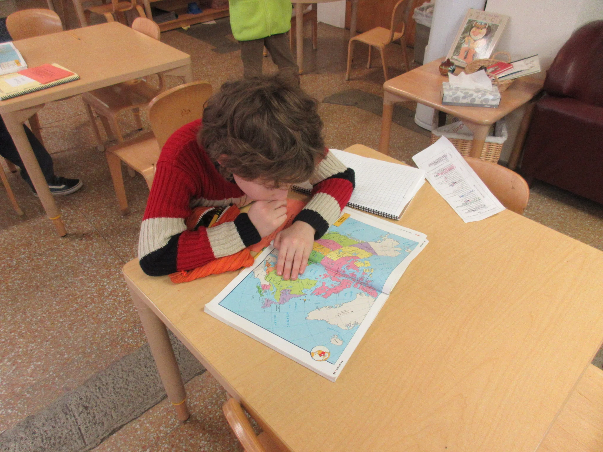 Learning about North America geography in culture.