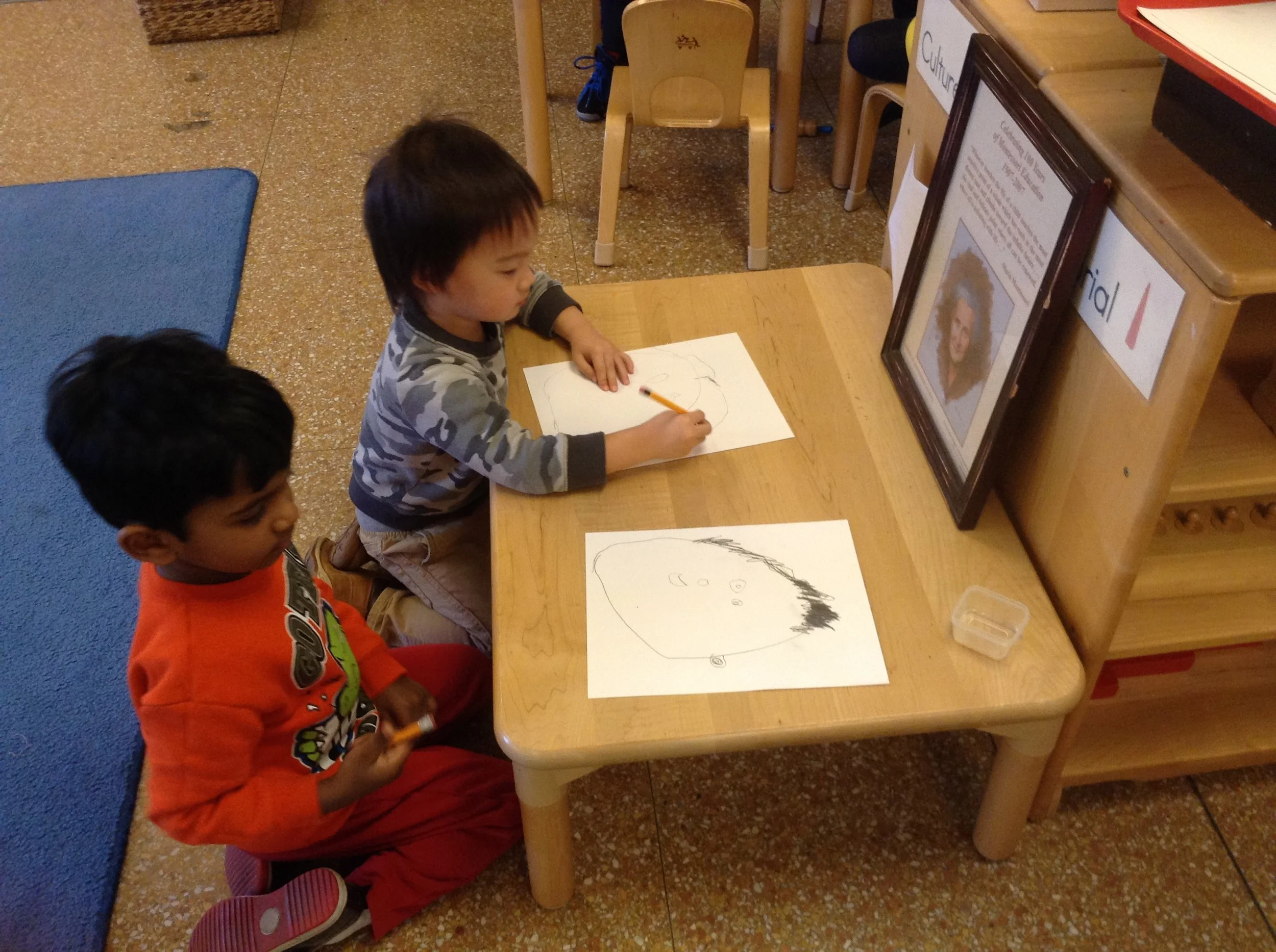 It's exciting to draw a portrait!